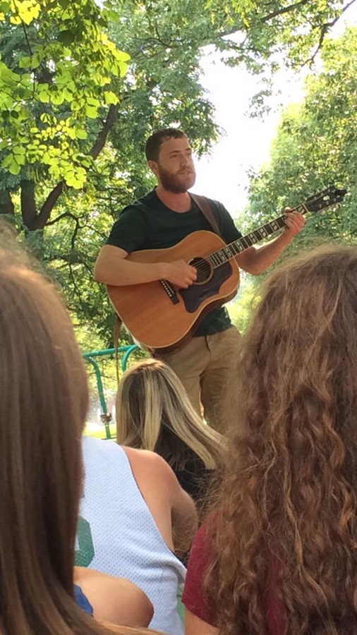 Mike Posner performing at Goodale Park in Columbus, OH July 5, 2015
twitter.com/jessistweeting_
