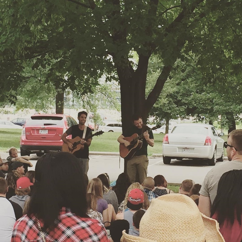 Mike Posner and Adam Friedman performing at Goodale Park in Columbus, OH July 5, 2015
instagram.com/govanorjones
