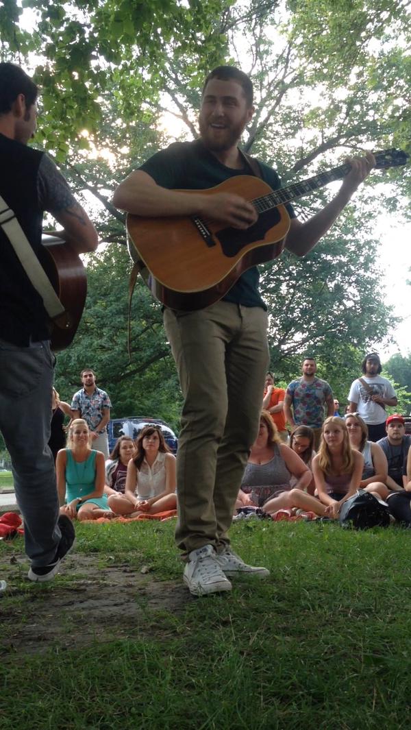 Mike Posner and Adam Friedman performing at Goodale Park in Columbus, OH July 5, 2015
twitter.com/Leon_Mood
