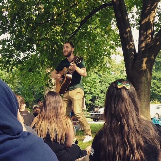 Mike Posner performing at Goodale Park in Columbus, OH July 5, 2015
instagram.com/ohibler
