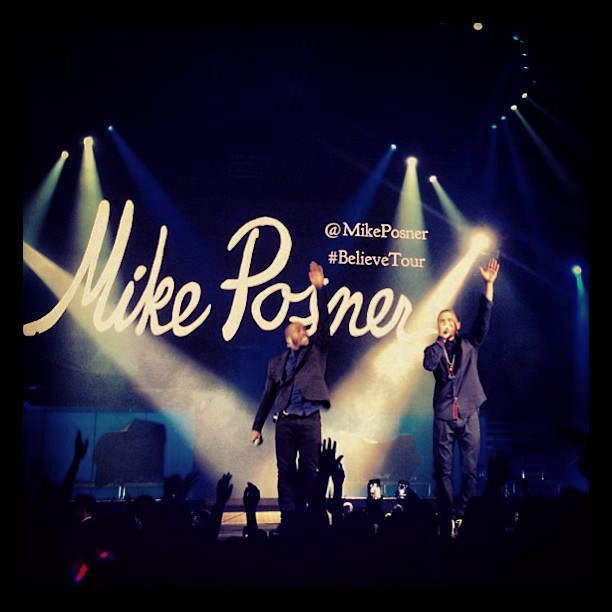 Mike Posner and DJ Dubz performing on the Believe Tour in San Jose, CA 6/26/13
Photo by DJ Dubz
instagram.com/iamdjdubz
