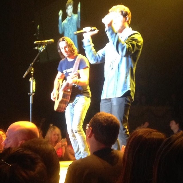 Mike Posner performing with Jake Owen on the Days of Gold Tour in Park City, KS 6/29/14
Instagram @coreydonnelly11
