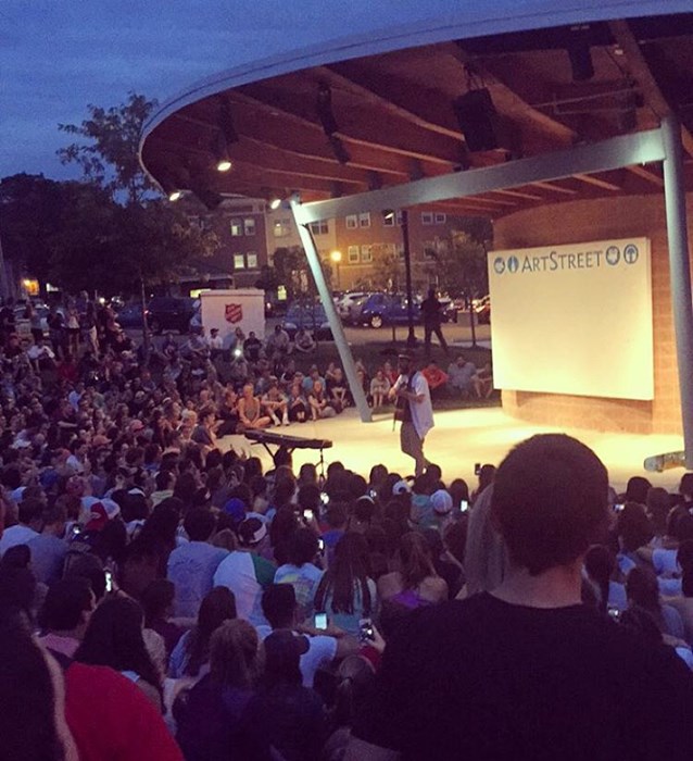 Mike Posner performing at ArtStreet Amphitheatre in Dayton, OH September 28, 2015
instagram.com/beth_ellett
