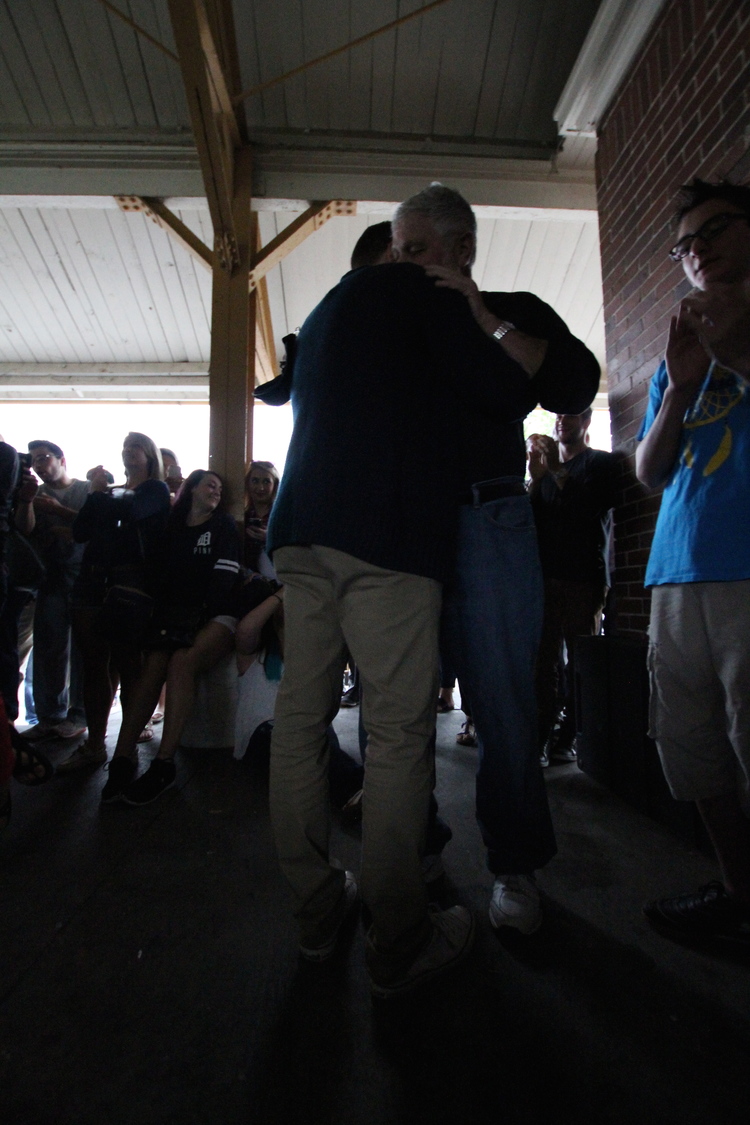 Mike Posner hugging his father at Belle Isle Aquarium in Detroit, MI July 7, 2015
Photo by Chester Pink
ChesterIsPink.com
