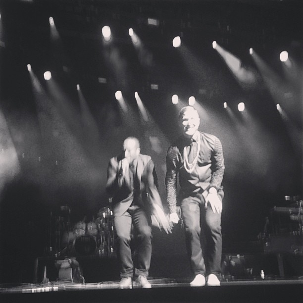 DJ Dubz and Mike Posner performing on the Warrior Tour in Canandaigua, NY 8/25/13
Instagram @tara_mcconville
