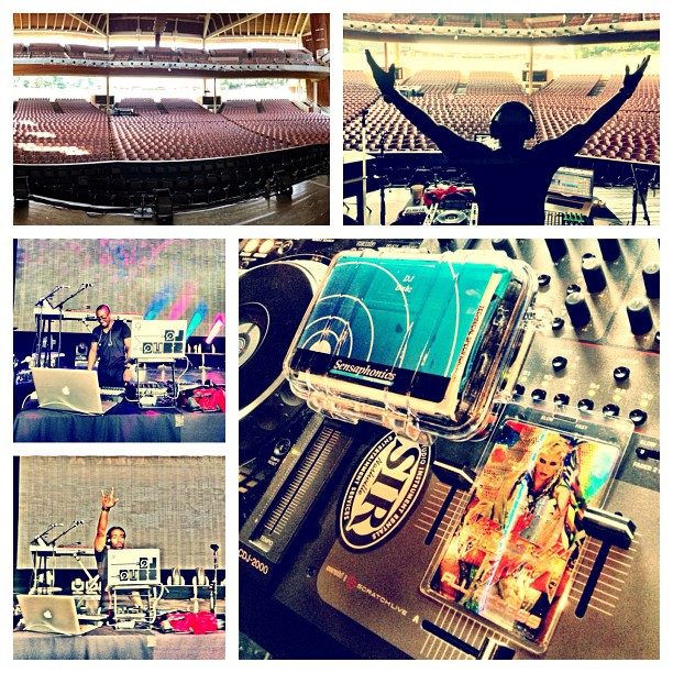 DJ Dubz at soundcheck and on stage on the Warrior Tour in Vienna, VA 8/12/13
Photo by DJ Dubz
instagram.com/iamdjdubz
