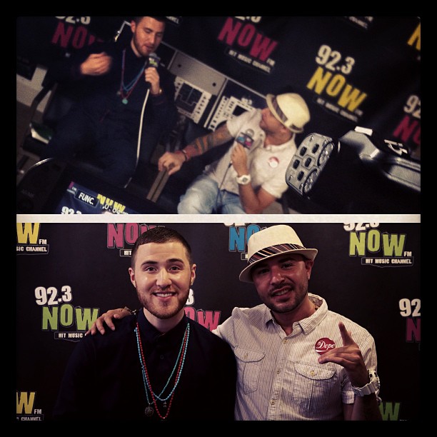 Mike Posner and DJ Toro at 92.3 NOW in NYC 8/5/13
Photo by DJ Toro
instagram.com/djtoro
