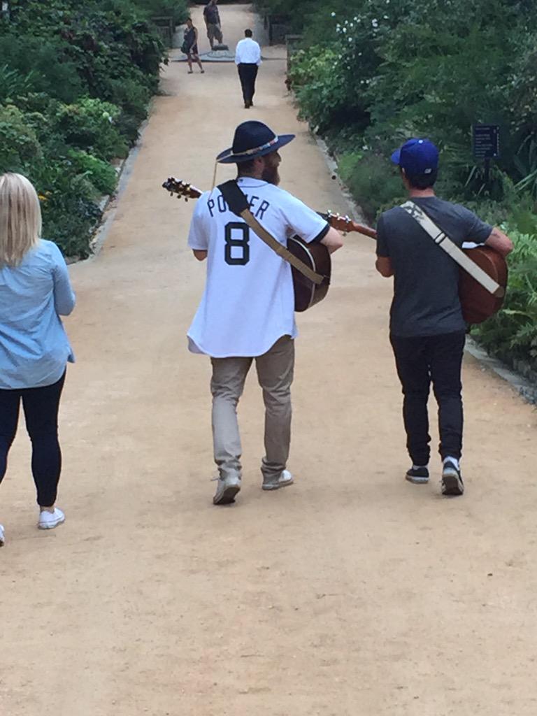 Mike Posner and Adam Friedman at Sarah P. Duke Gardens in Durham, NC September 22, 2015
twitter.com/Cody_Taylor__
