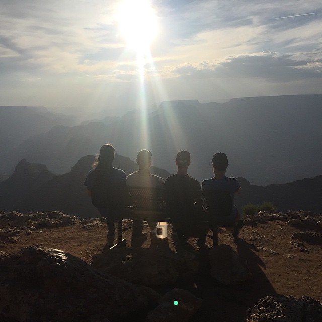 Jeffrey Brant, Mike Posner, Adam Friedman, and Matt Chatigny at the Grand Canyon in Arizona June 28, 2015
instagram.com/shaeli_lp
