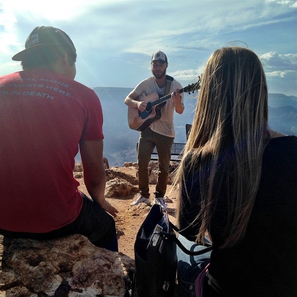 Mike Posner performing at the Grand Canyon in Grand Canyon Village, AZ June 28, 2015
instagram.com/gavinglass23
