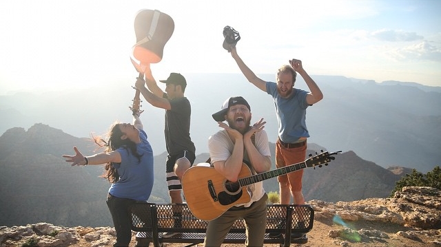 Jeffrey Brant, Adam Friedman, Mike Posner, and Matt Chatigny at the Grand Canyon in Arizona June 28, 2015
instagram.com/adamfriedmanmusic
