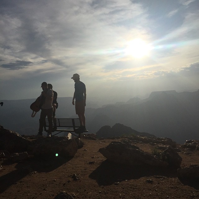 Mike Posner, Adam Friedman, and Matt Chatigny at the Grand Canyon in Arizona June 28, 2015
instagram.com/shaeli_lp
