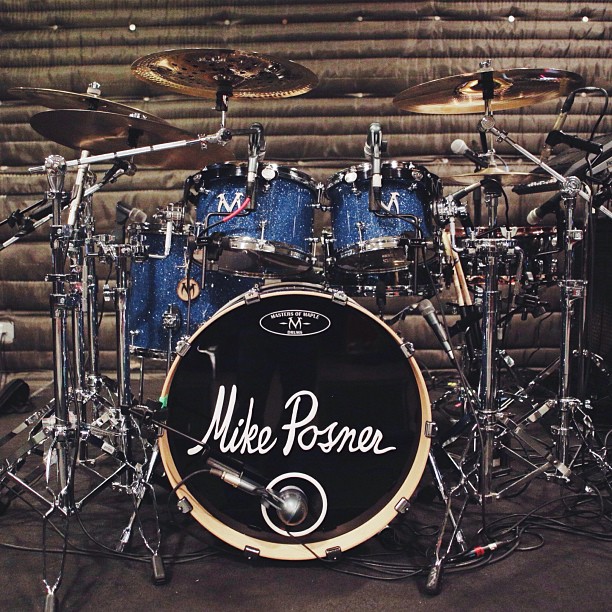 Mike Posner drum kit for Warrior Tour - Nashville, TN 8/5/13
Photo by Greg Petersen
instagram.com/gregorypetersen
