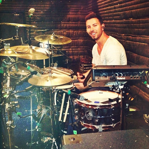 Greg Petersen rehearsing for Warrior Tour - Nashville, TN 8/9/13
Photo by Greg Petersen
instagram.com/gregorypetersen
