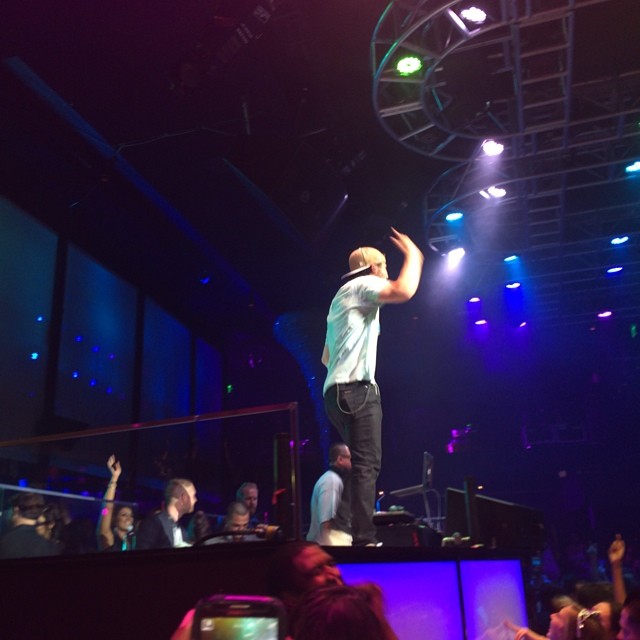 Mike Posner performing at HAZE Nightclub in Las Vegas, NV 7/13/14
Instagram @jonathandandridge
