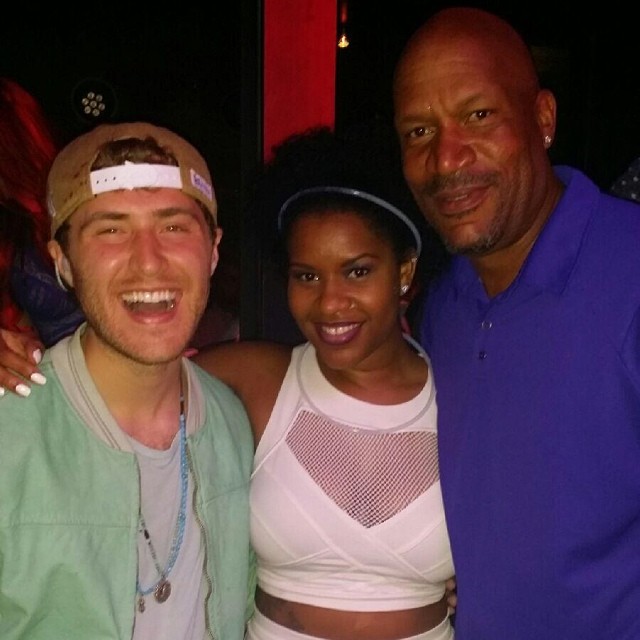 Mike Posner with former NBA Ron Harper and daughter Joclene at HAZE Nightclub in Las Vegas, NV 7/13/14
Instagram @tryjocosity
