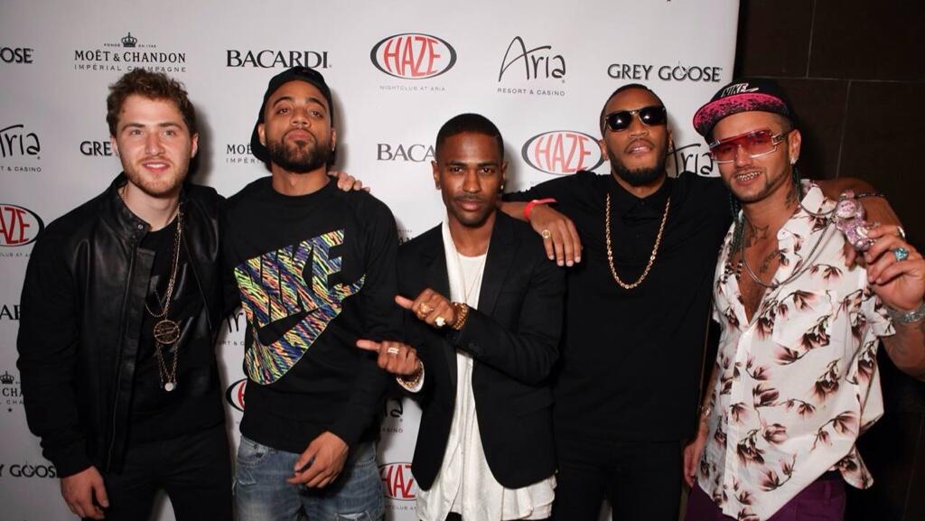 Mike Posner with SayItAintTone, Big Sean, Earlly Mac, and RiFF RAFF at Haze Nightclub in Las Vegas, NV 5/25/14
