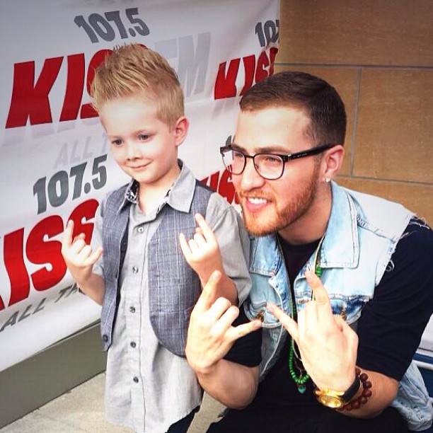 Jaxin at Mike Posner Meet & Greet at Wells Fargo Arena in Des Moines, IA 7/7/13
