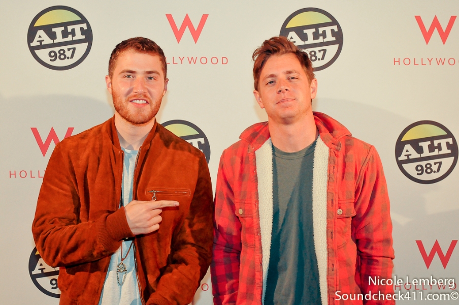 Mike Posner and Jef Holm at The ALTimate Rooftop Christmas Party - Hollywood, CA 12/10/13
