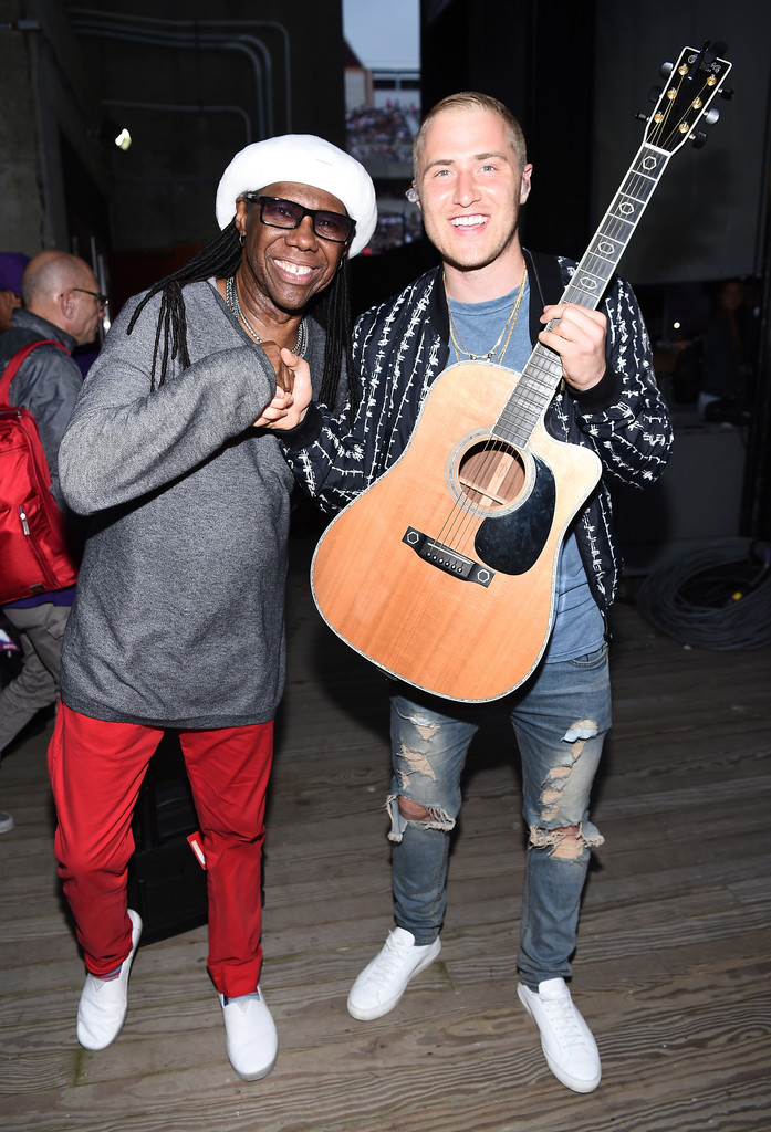 Mike Posner and Nile Rodgers at KTUphoria 2016 music festival
