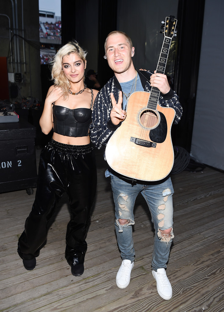 Mike Posner and Bebe Rexha at KTUphoria 2016 music festival
