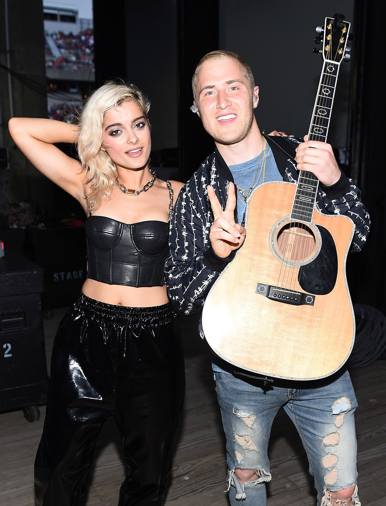 Mike Posner and Bebe Rexha at KTUphoria 2016 music festival
