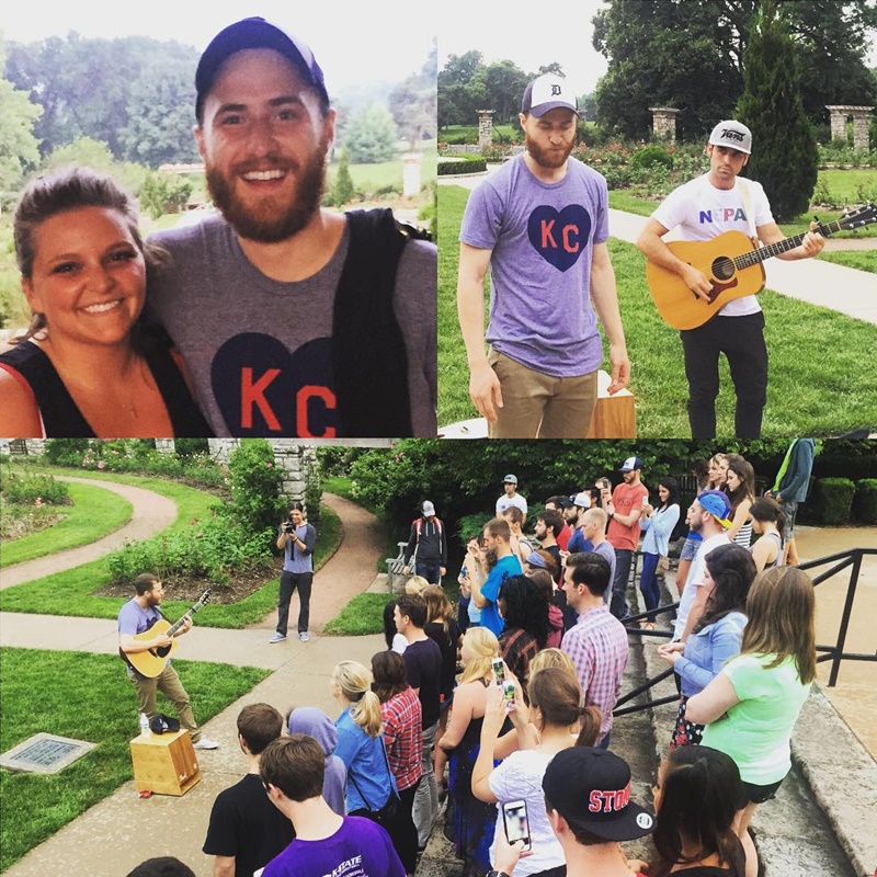 Mike Posner and Adam Friedman performing at Loose Park in Kansas City, MO July 2, 2015
instagram.com/elfrank3
