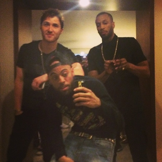 Mike Posner with SayItAintTone and friend in Las Vegas, NV 5/25/14
Instagram @sayitaint
