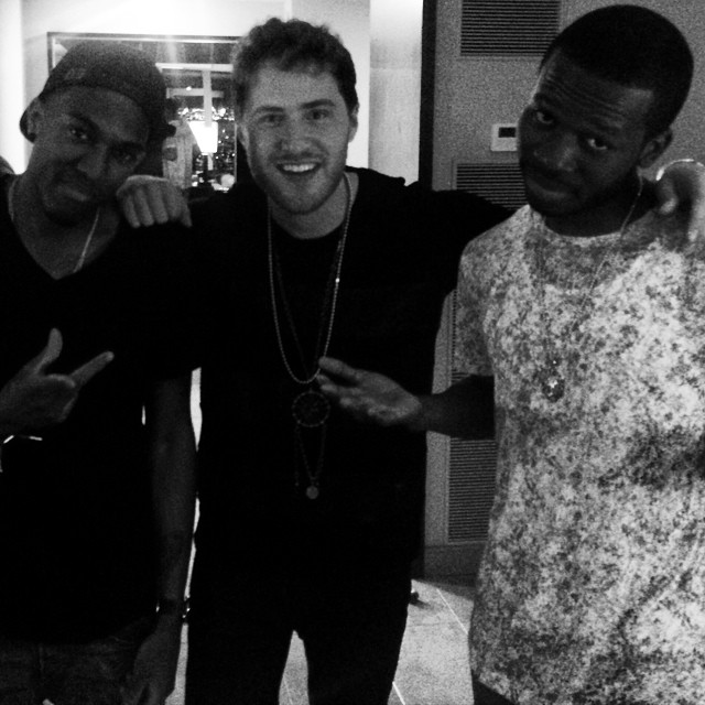 Mike Posner with his Finally Famous crew Vitto & DJ Mo Beatz in Las Vegas, NV 5/25/14
Instagram @justvitto
