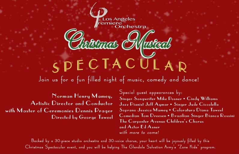 The Los Angeles Premiere Orchestra Presents Christmas Musical Spectacular at Alex Theatre in Glendale, CA Dec 13, 2014
