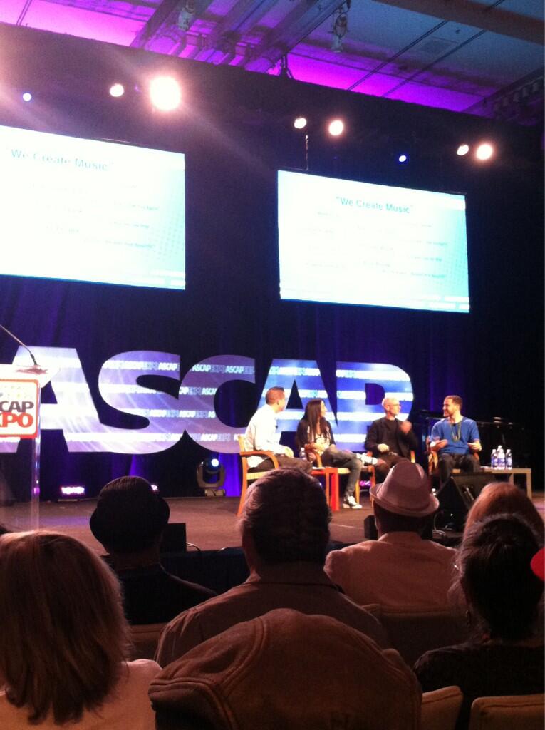 Marc Emert-Hutner, Antonina Armato, Michael Brook, and Mike Posner panelists for the "We Create Music" at the ASCAP "I Create Music" EXPO 2013
Photo by Roxy King
twitter.com/OfficialRoxy
