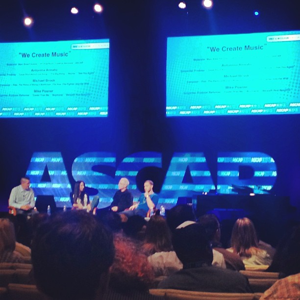 Marc Emert-Hutner, Antonina Armato, Michael Brook, and Mike Posner panelists for the "We Create Music" at the ASCAP "I Create Music" EXPO 2013
Photo by Jamie McLaughlin
instagram.com/jamiemc123
