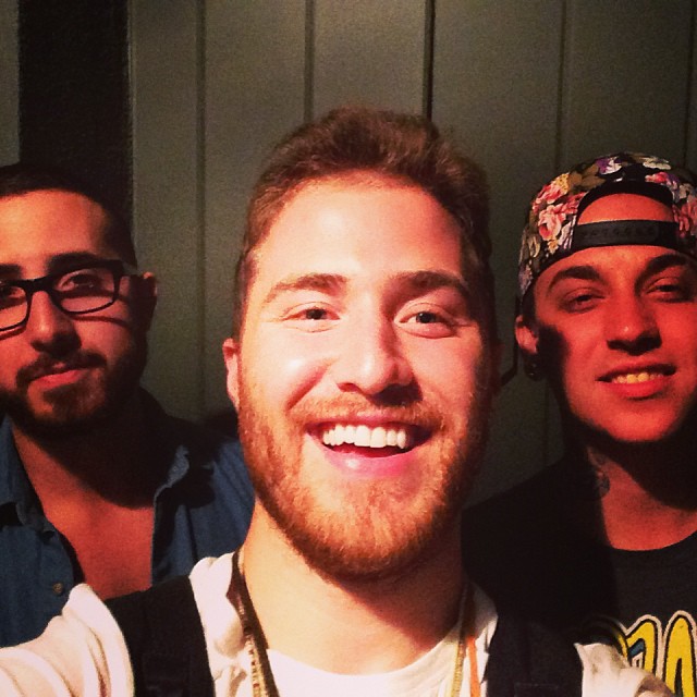 Mason "MdL" Levy, Mike Posner, and Mat "Blackbear" Musto in the studio 10/6/13
Photo by Mike Posner
