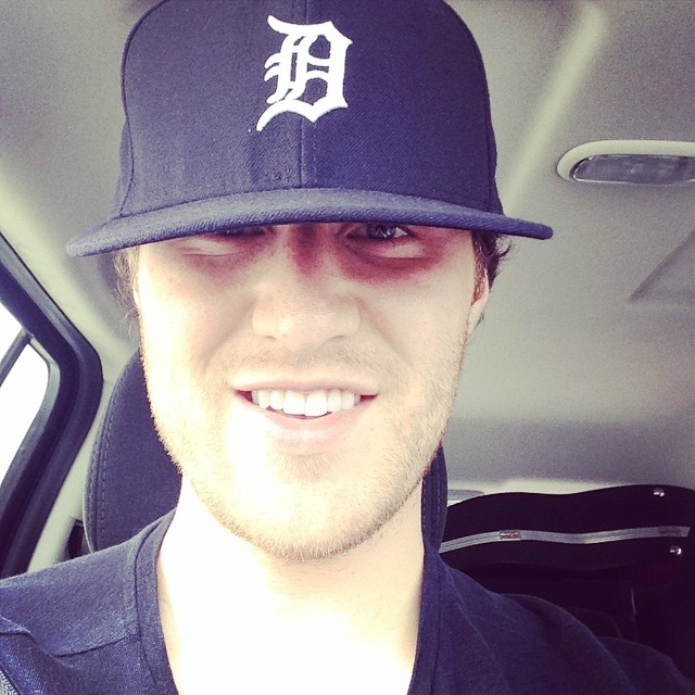 Mike Posner wearing a Detroit Tigers hat 8/3/2014
instagram.com/mikeposner
