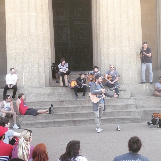 Mike Posner, Hot Chelle Rae, Chord Overstreet, and Nickolas Wayne performing at Centennial Park in Nashville, TN May 13, 2015
instagram.com/mrjmmorris
