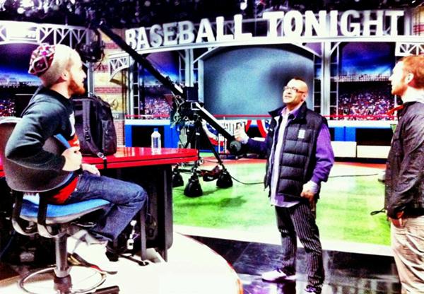 Mike Posner at the ESPN studios 11/10/11
