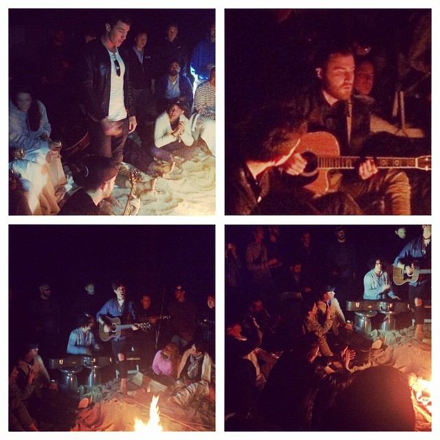 Mike Posner, Demi Lovato, Timeflies, American Authors, and Hailee Steinfeld singing by a campfire at Flying Point Beach in Southampton, NY June 10, 2015
instagram.com/tcorey99
