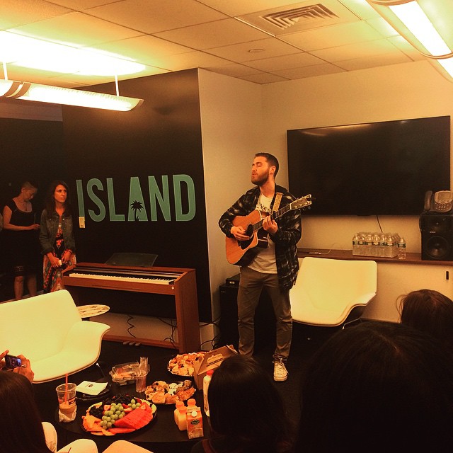 Mike Posner performing at the Island Records office in NYC June 9, 2015
instagram.com/max_apollo
