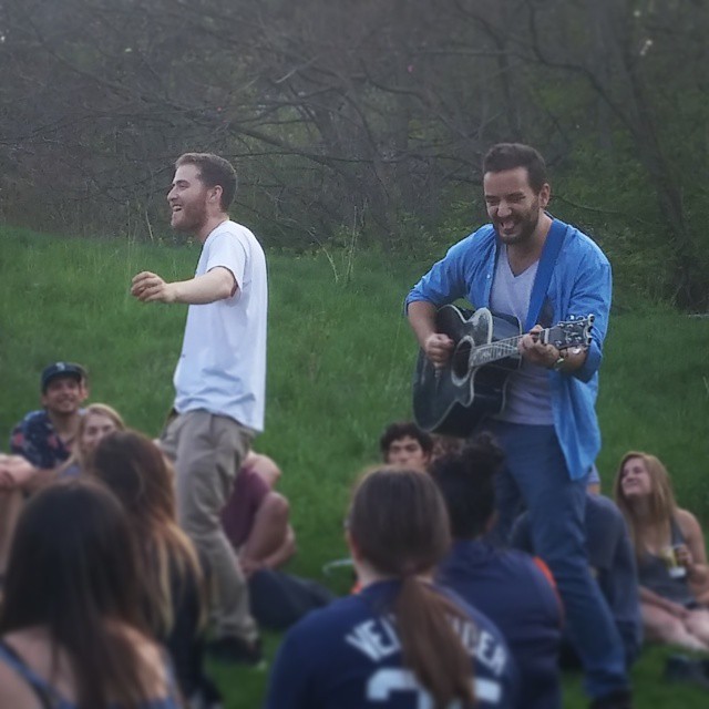 Mike Posner and Matthew Greenberg performing at Nichols Arboretum in Ann Arbor, MI May 9, 2015
instagram.com/slamfancy
