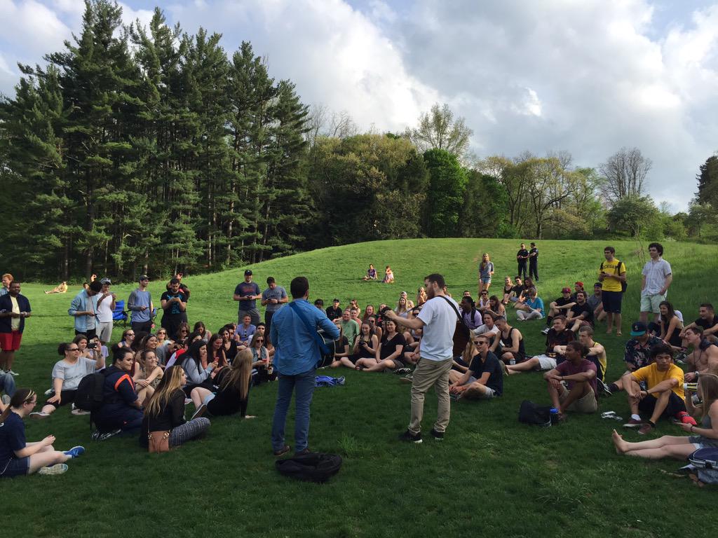 Mike Posner and Matthew Greenberg performing at Nichols Arboretum in Ann Arbor, MI May 9, 2015
Photo by Jacob Kwabena Smith
