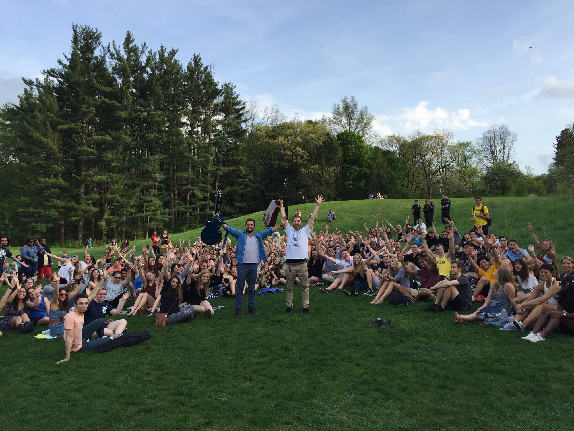 Mike Posner and Matthew Greenberg performing at Nichols Arboretum in Ann Arbor, MI May 9, 2015
Photo by Jacob Kwabena Smith
MikePosner.com
