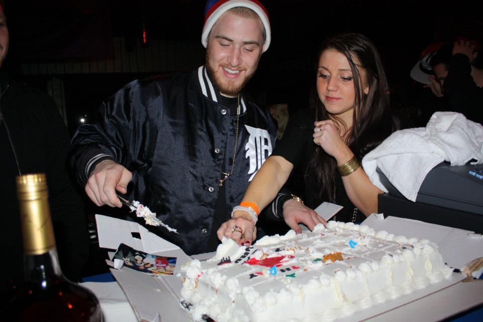 Mike Posner and his Birthday cake at The Roxxy
facebook.com/q102philly
