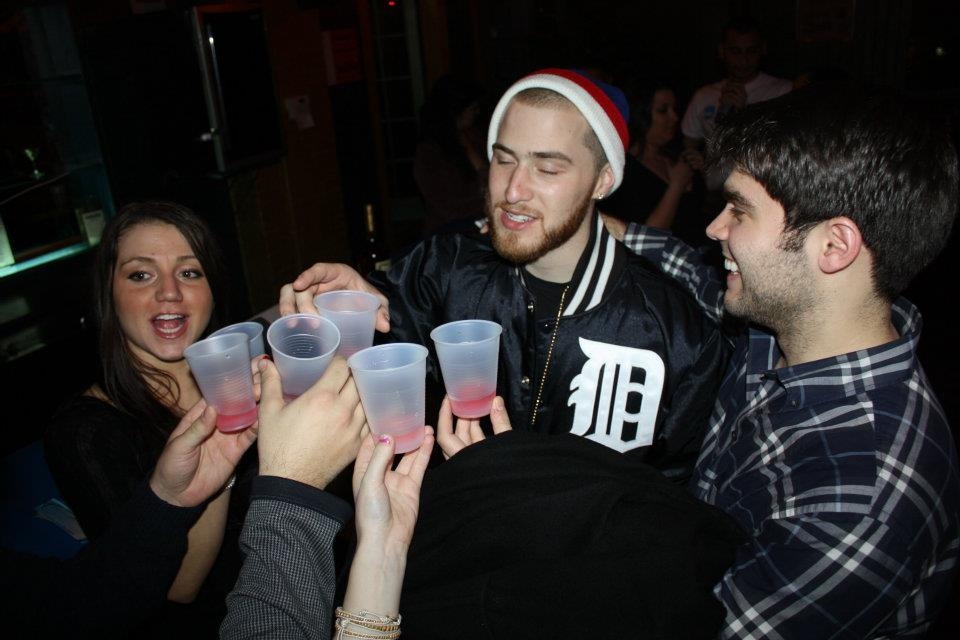 Mike Posner taking shots at The Roxxy
facebook.com/q102philly
