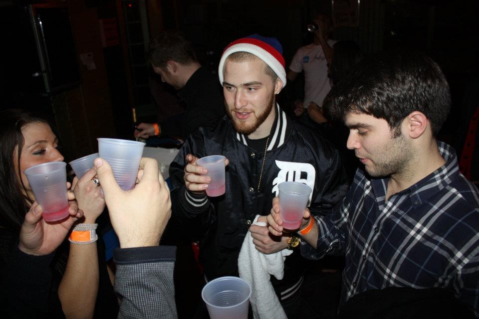 Mike Posner taking shots at The Roxxy
facebook.com/q102philly
