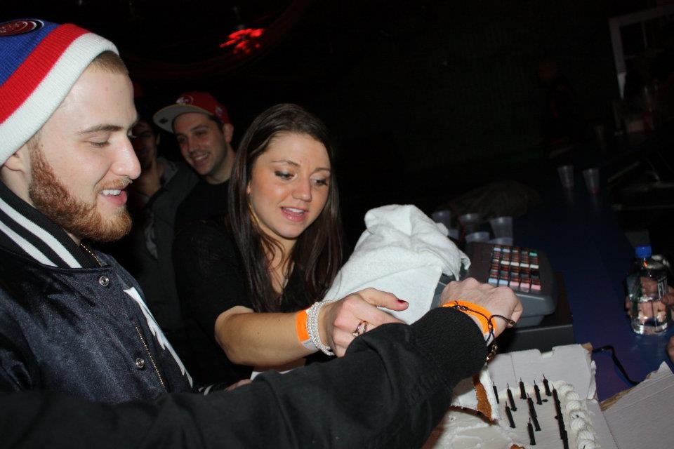 Mike Posner and his Birthday cake at The Roxxy
facebook.com/q102philly
