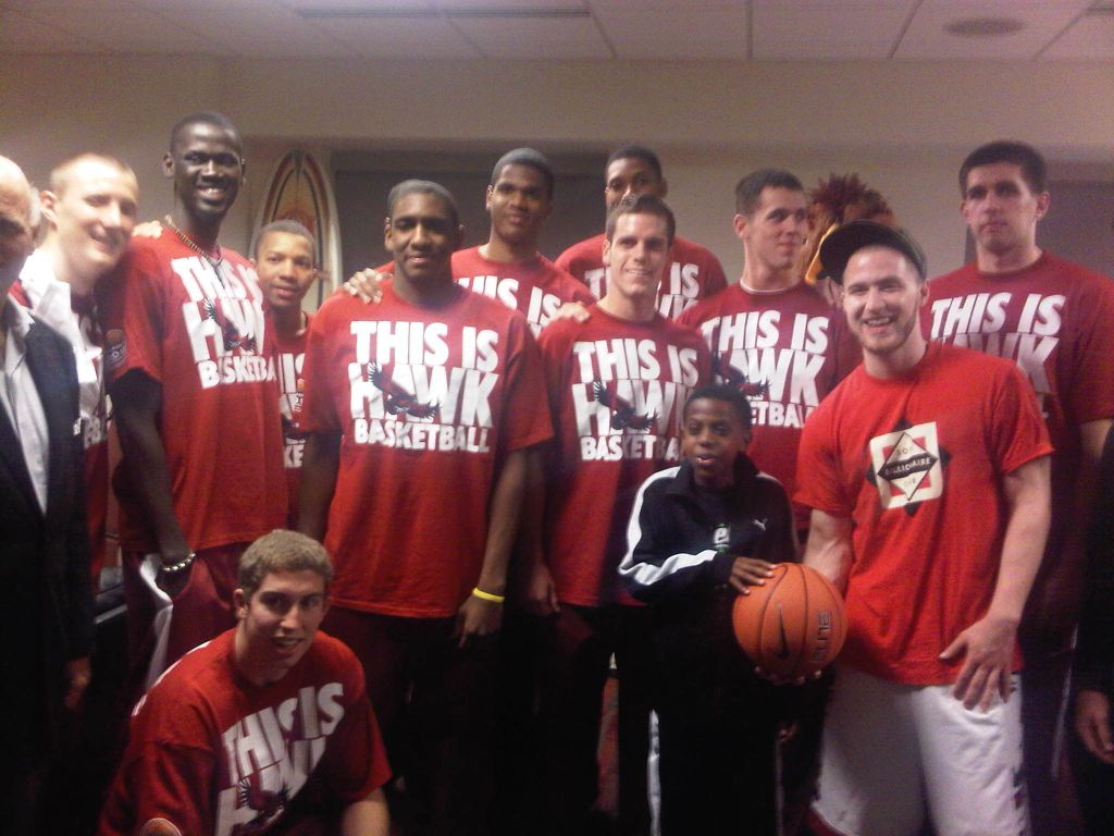 Mike Posner & Saint Joseph's University Basketball Team - Philadelphia, PA 10/21/11
