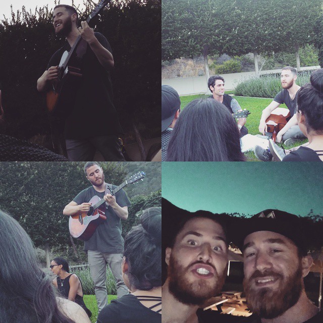 Mike Posner and Adam Friedman performing at The Getty in Los Angeles, CA June 20, 2015
instagram.com/drewtanis
