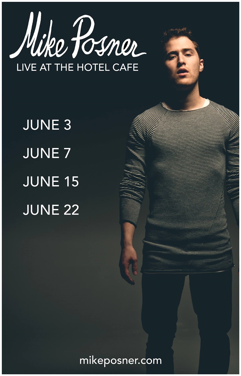 Mike Posner Los Angeles Residency at The Hotel Café in June 2015
