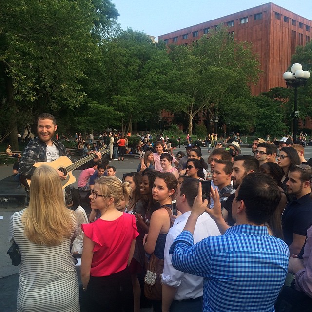 Mike Posner performing at Washington Square Park in New York, NY June 9, 2015
instagram.com/sonyatvmusicpub
