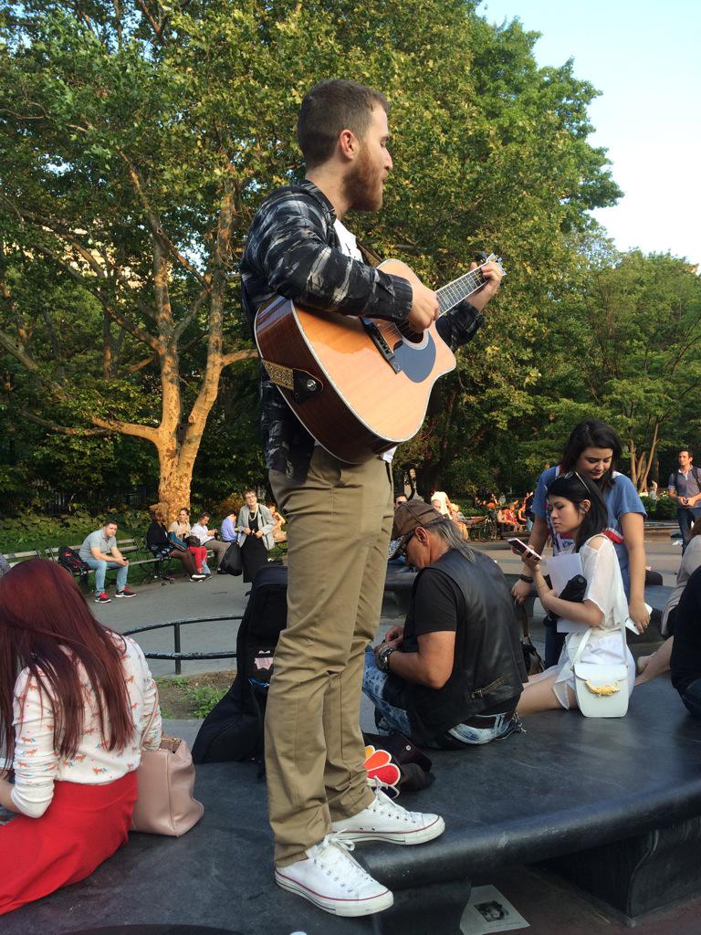 Mike Posner performing at Washington Square Park in New York, NY June 9, 2015
twitter.com/danceonfordays
